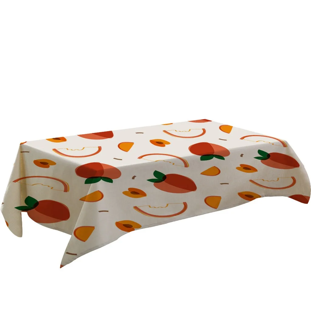 OUNEED Tablecloth Disposable Fruit Waterproof Pattern Rectangular Tea Table Cover Thick Dining Home Decor Table Cloth Cover#45