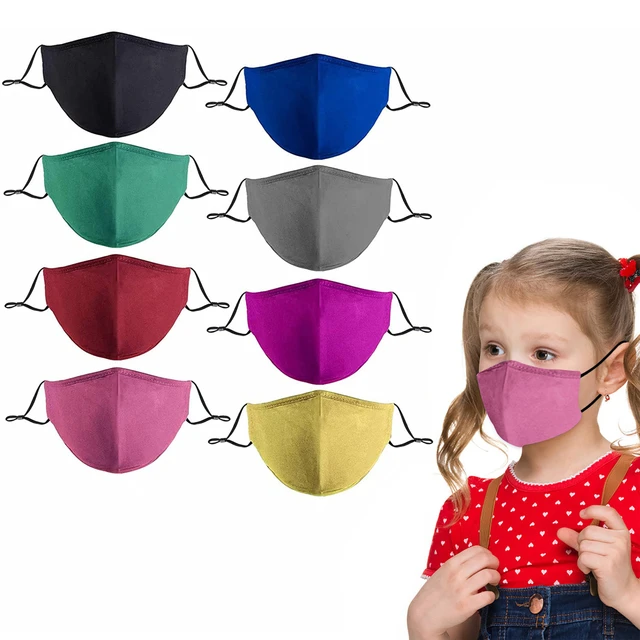 Masques qualifiée aux lavables pour enfants, couvre-visage