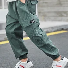 Осенняя одежда для мальчиков, брюки г., стиль, осенние спортивные штаны в западном стиле для больших мальчиков Модная одежда для детей возрастом от 12 лет