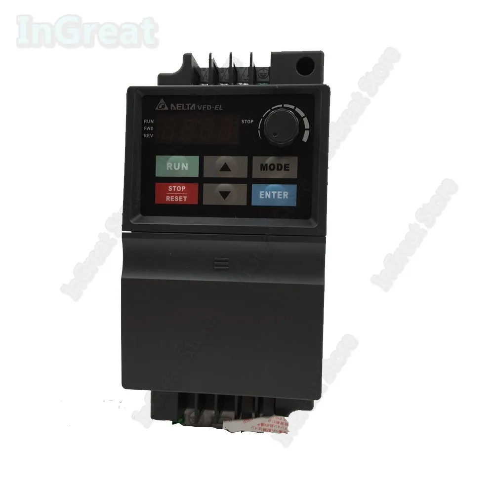 Best Offers Delta AC 220v 3phase input 0.75KW 750W VFD 1hp 600Hz AC VFD-EL VFD007EL23A Vector Control Drive Inverter Driver For CNC pump