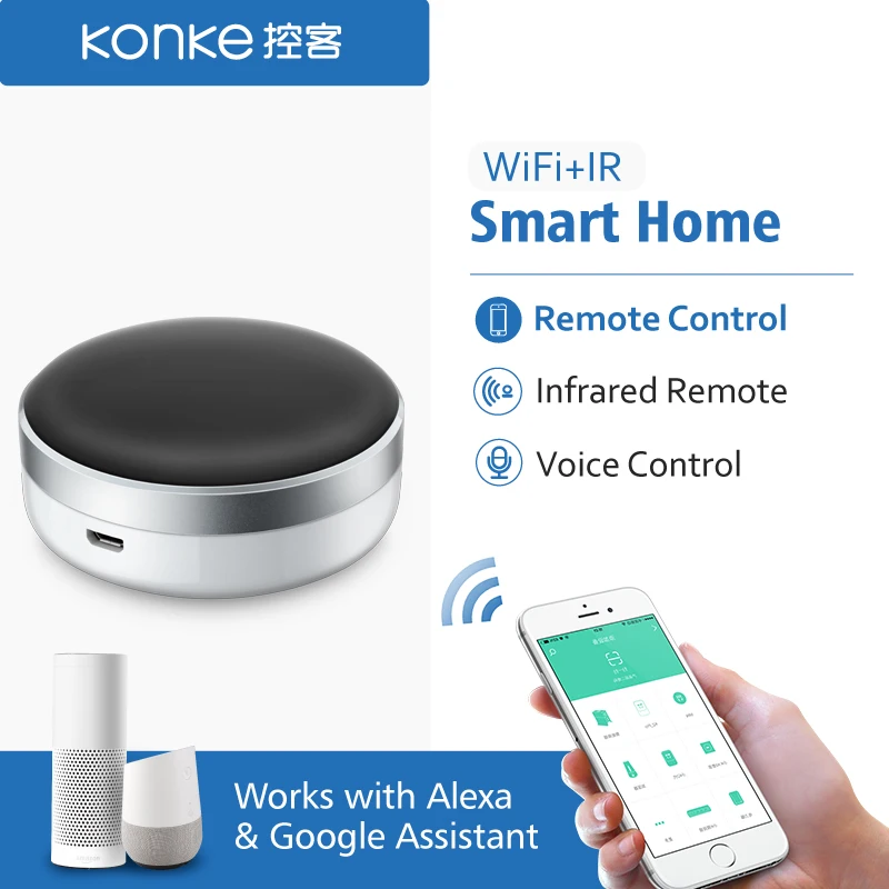 

Smart Home Automation WiFi+IR Switch Universal Intelligent APP Wireless Remote Controller for iphone IOS android