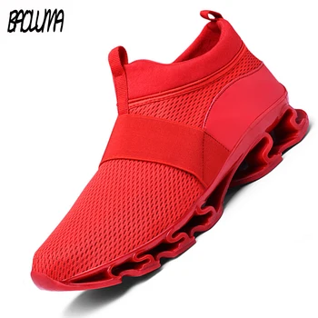 

New Men's Casual Shoes Men's Summer Shoes Lace-Up Men's Shoes Breathable Non-slip Men Sneakers Mesh Men Footwear