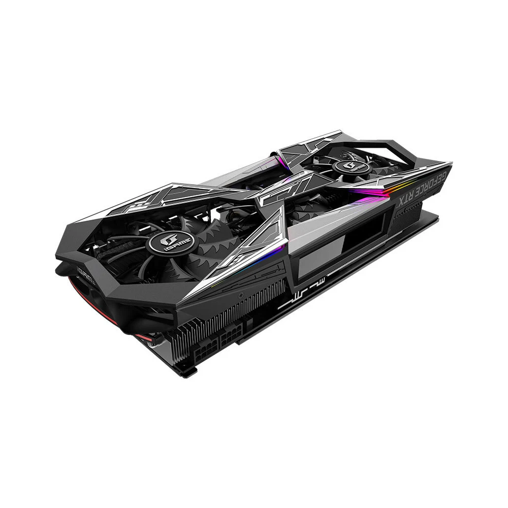 Красочные iGame GeForce RTX 2080 супер графические карты Vulcan X OC GDDR6 8G NVIDIA GPU, графический ппроцессор NVIDIA один ключ Overclock RGB lcd PCI-E3.0 порт