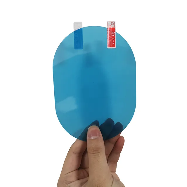 2 Pcs Car Rearview Mirror Protective Film Anti Fog Window Clear Rainproof Rear View Mirror Protective Soft Film Auto Accessories 4