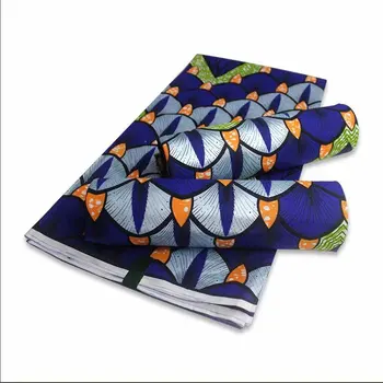 

High Quality Cotton Fabric African Wax Green Ankara Wax african wax fabric Veritable Ghana golded Wax printing For Wedding dress