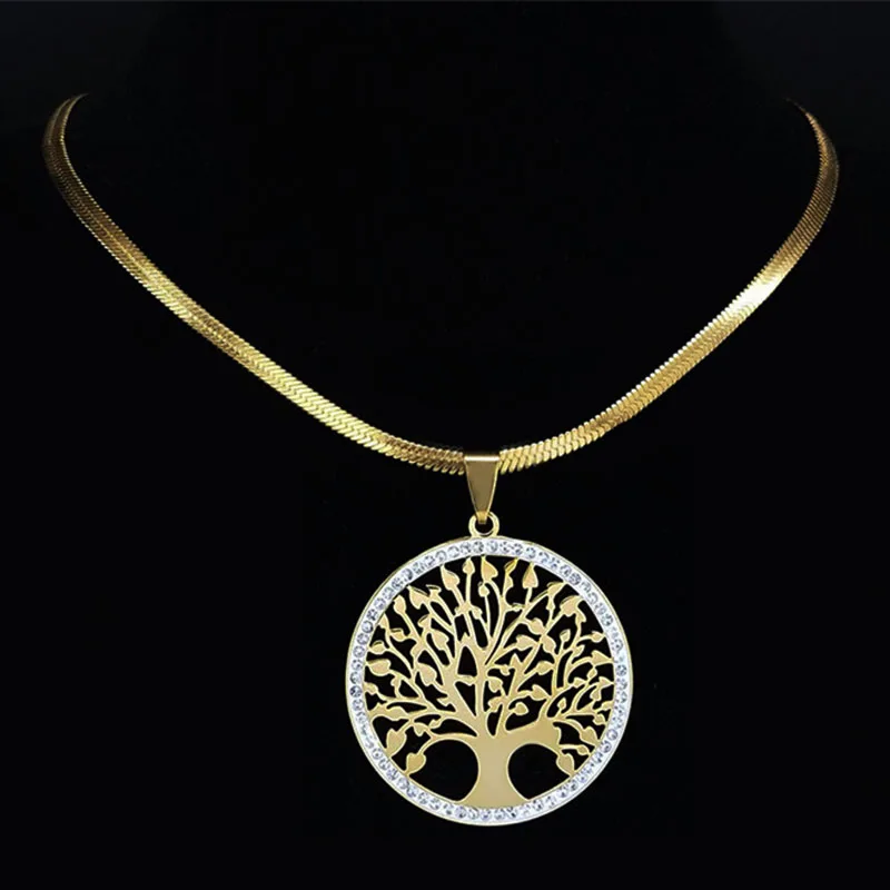 Compra Collana Albero della Va in Oro con Ciondoli Natura