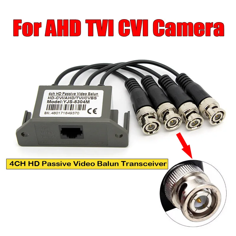 Новый 4CH HD CVI/AHD/TVI пассивный видео компенсационный трансивер BNC к UTP RJ45 CCTV через