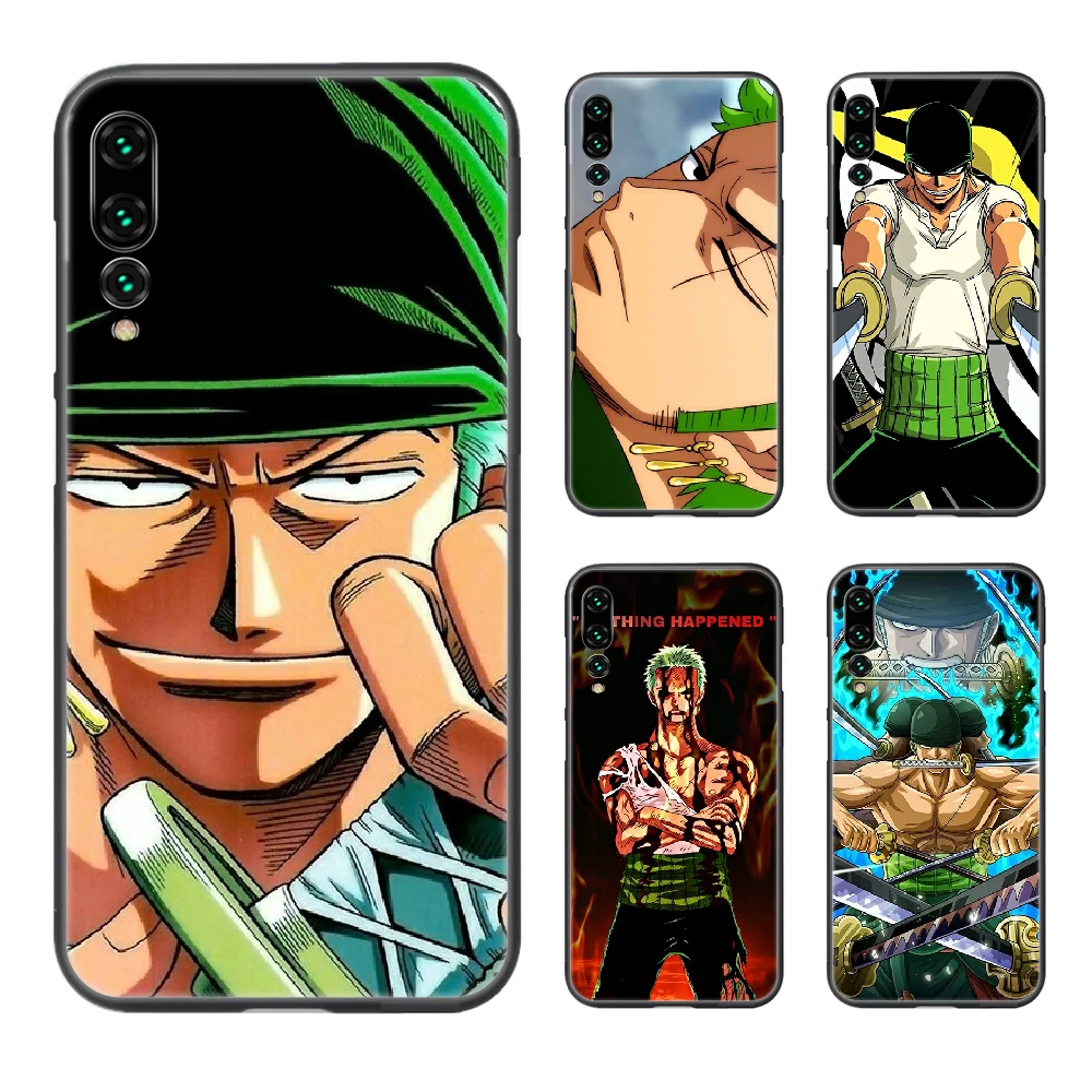 Цельный чехол для телефона с аниме ZORO Корпус Корпуса Для Huawei P8 P9 P10 P20 P30 P40 Lite Pro Plus