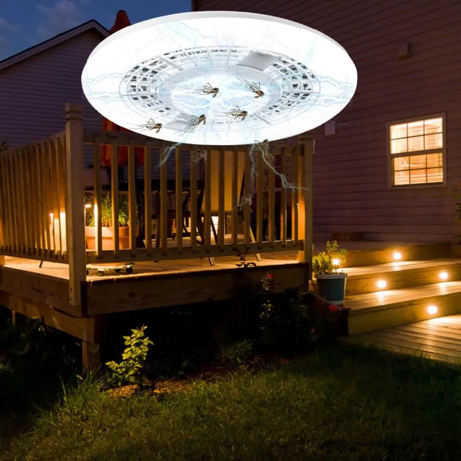 

AC 100-265V 25W E27 Base LED Mosquito Insect Lamp Killer Bug Fly Trap Light For Outdoor Camping