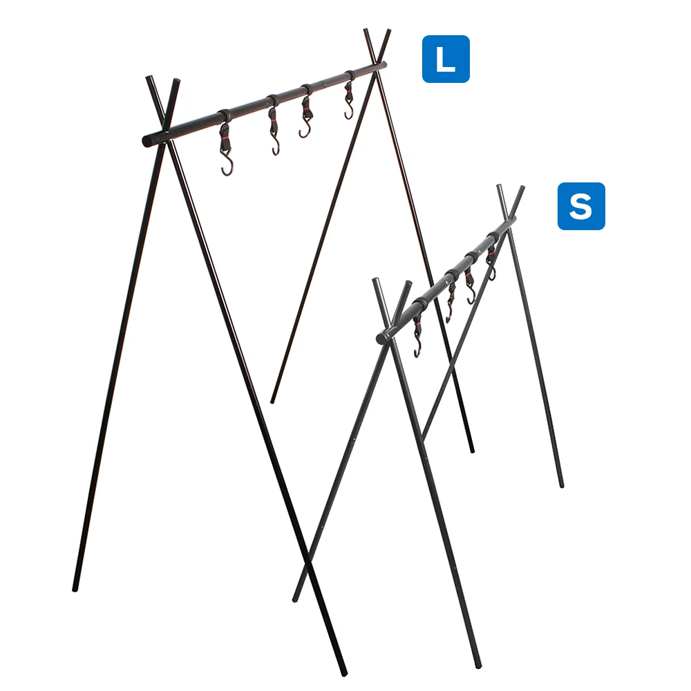 Портативная кухонная посуда, подвесной стеллаж, треугольная кастрюля, походный светильник, инструменты, подвесной органайзер, стойка для