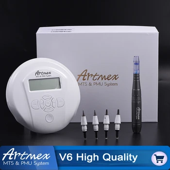 

Artmex V6 Professional semi permanent makeup machine Tattoo kits MTS PMU System Derma Pen Eyebrow lip tattoo pen