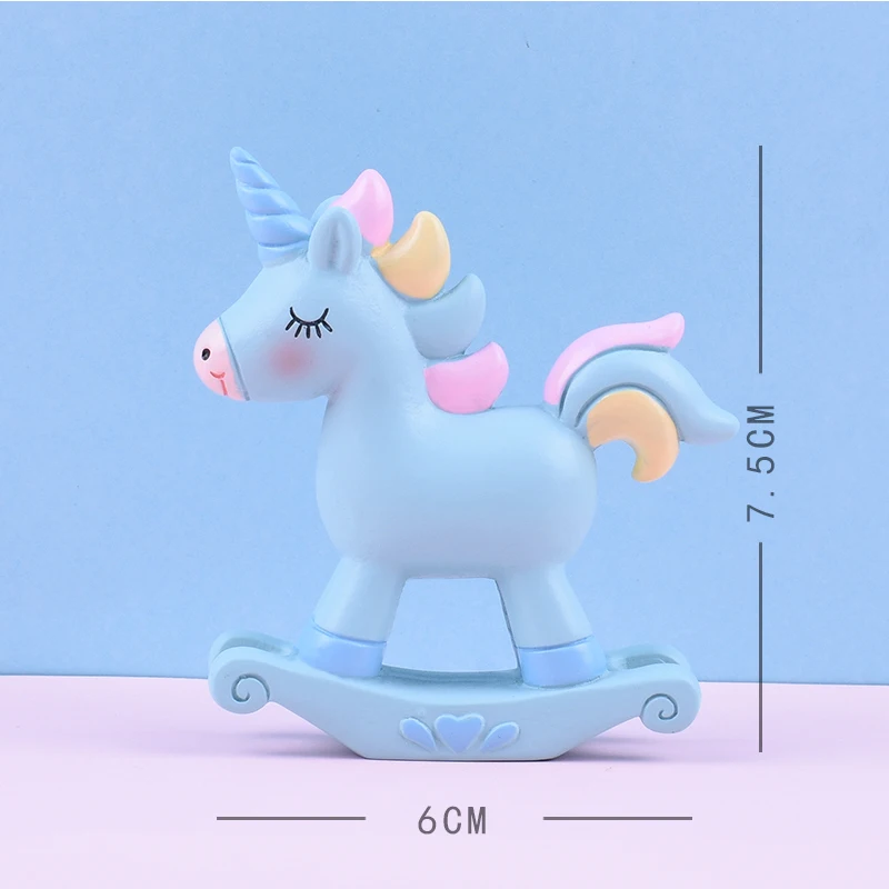 Blue unicorn 1pcs Cakelove Радуга Единорог торт Топпер облако флажки для торта на день рождения Дети сувениры декорирование тортов капкейк Топпер для свадьбы десерт - Цвет: Blue unicorn 1pcs