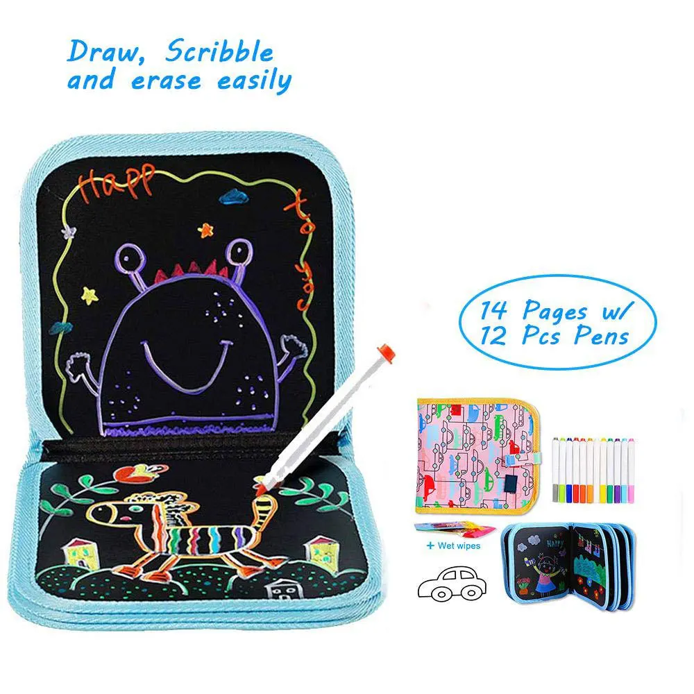 

Portable Child Doodle Boards Repeatable Wiping Child Drawing Book Writing Board Scribble Boards Double Sided Toys Drawing