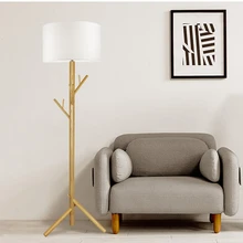 Деревянный торшер в стиле Северной Европы, подвесной светильник E27, торшер в стиле дерева для гостиничного проекта