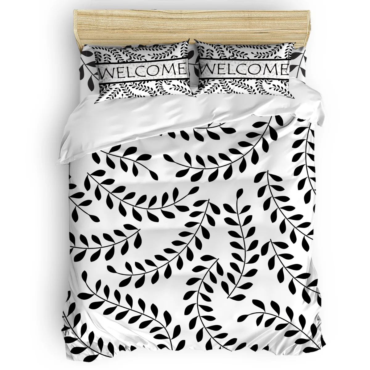 

Modern Plant Duvet Cover Set Vintage Floral Art Design Collection of 3/4pcs Bedding Set Bed Sheet Pillowcases Cover Set