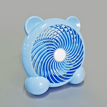 

7 Inch Mini Portable Student Office Home Desk Fan Cooling USB Rechargeable Mute Blue / Pink Mini USB Fan Comfortable Air Volume