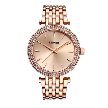 

Rose Gold Casual Luxury Women Dress Wrist Watch 30M Waterproof Quartz Stainless Steel Quartz Analog Wristwatches Japan Movement