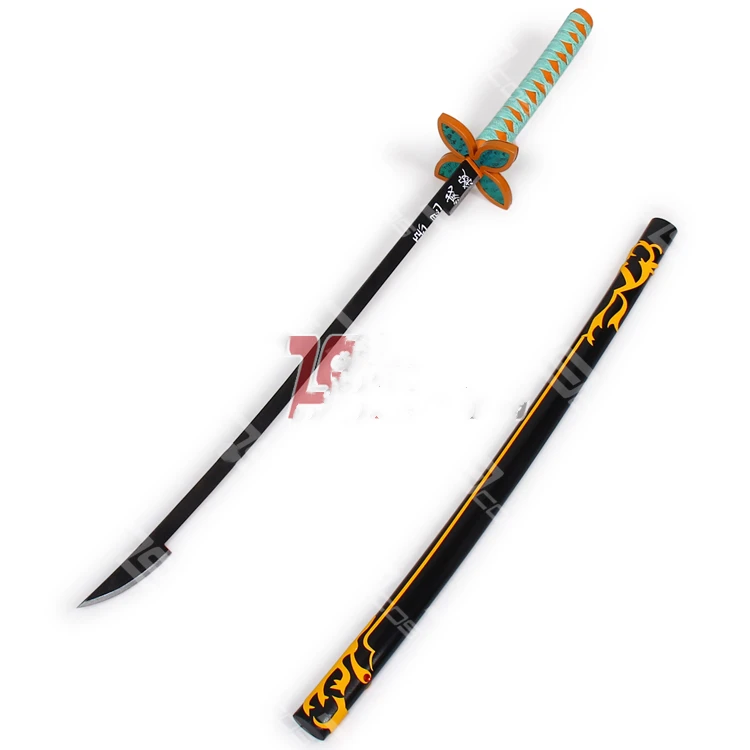 Demon Slayer: Kimetsu no Yaiba Shinobu Kocho Sword cosplay prop с оболочкой для костюмированных игр на Хэллоуин, вечерние украшения