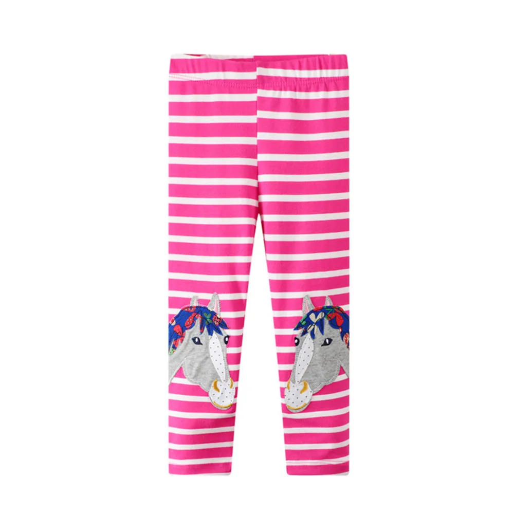 

Jumping Meters Spring Autumn Unicorn Girls Stripe Leggings Pants 2020 New Arrival Skinny Trousers for Baby Clothes