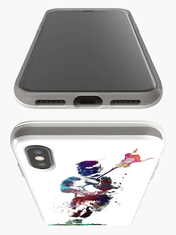Игрок В Лакросс чехол для iPhone X XS Max XR чехол для iPhone 8, 7, 6, 6S Plus, мягкий силиконовый прозрачный