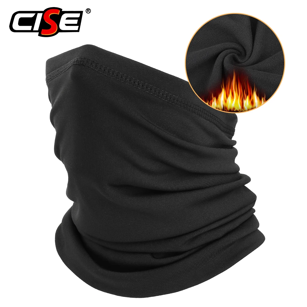 Зимняя теплая мотоциклетная полумаска для лица Балаклава флисовая горловина