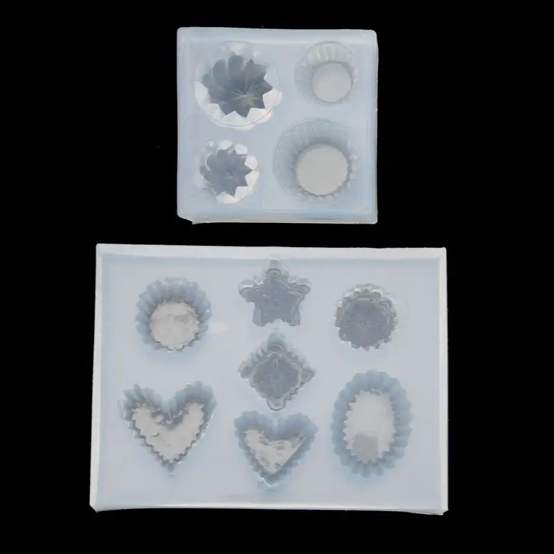 

Simulated Food All Shapes Mini Cake Cup Silicone Resin Mold Jewelry Making Tools