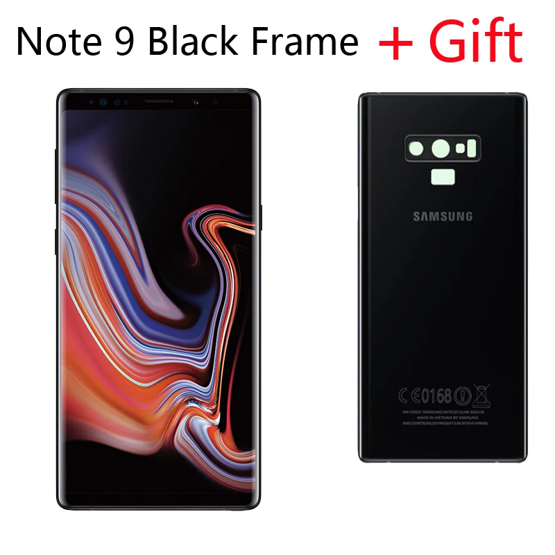 Super AMOLED ЖК дисплей для SAMSUNG Galaxy Note 9 сенсорный экран N960D N960F с крышкой аккумулятора