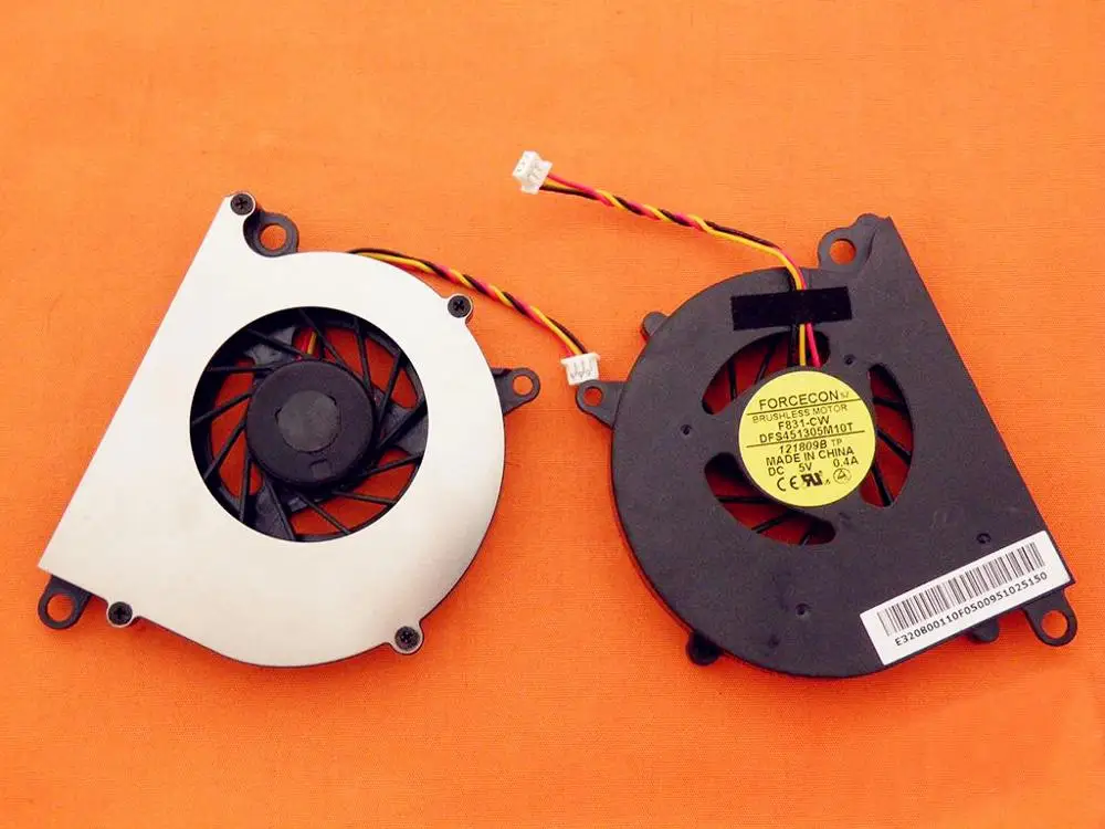 Вентилятор охлаждения ноутбука для MSI U90 U100 U110 U120 PN: 6010H05F DFS45130M10T 121809B(5,7*7 см