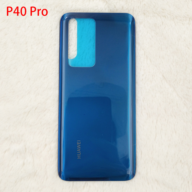Huawei P40 Pro/P40 Glass Back Battery Cover Rear Door Housing Case For Huawei P40pro P 40 Repair Panel Part With Logo
