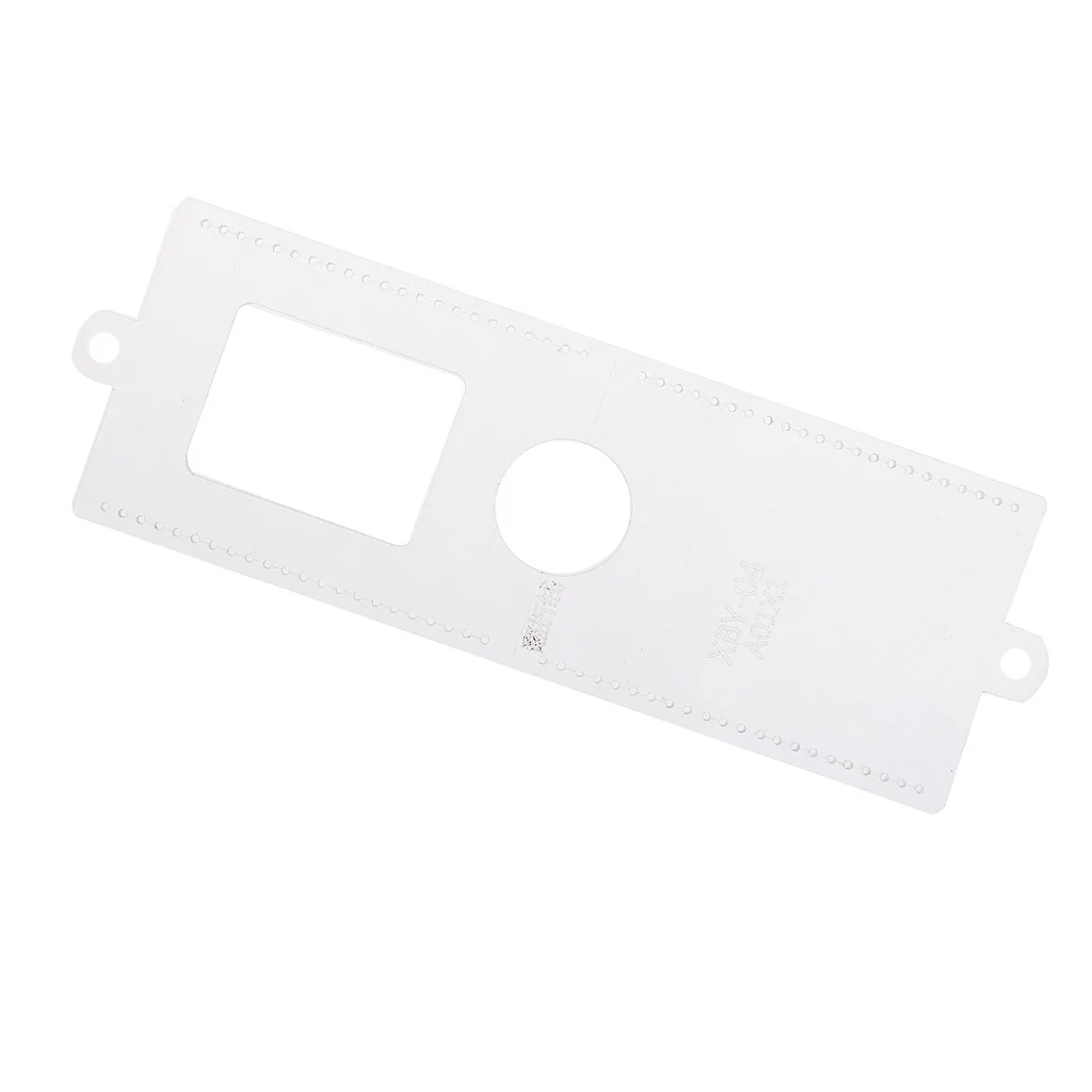 1pcs Card Bag Card Holder DIY Leather Craft Template Acrylic Pattern Stencil