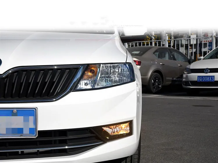 EOsuns led drl дневного света+ противотуманная фара для скоростной космический переход Skoda- с динамическим движущимся желтым поворотным сигналом