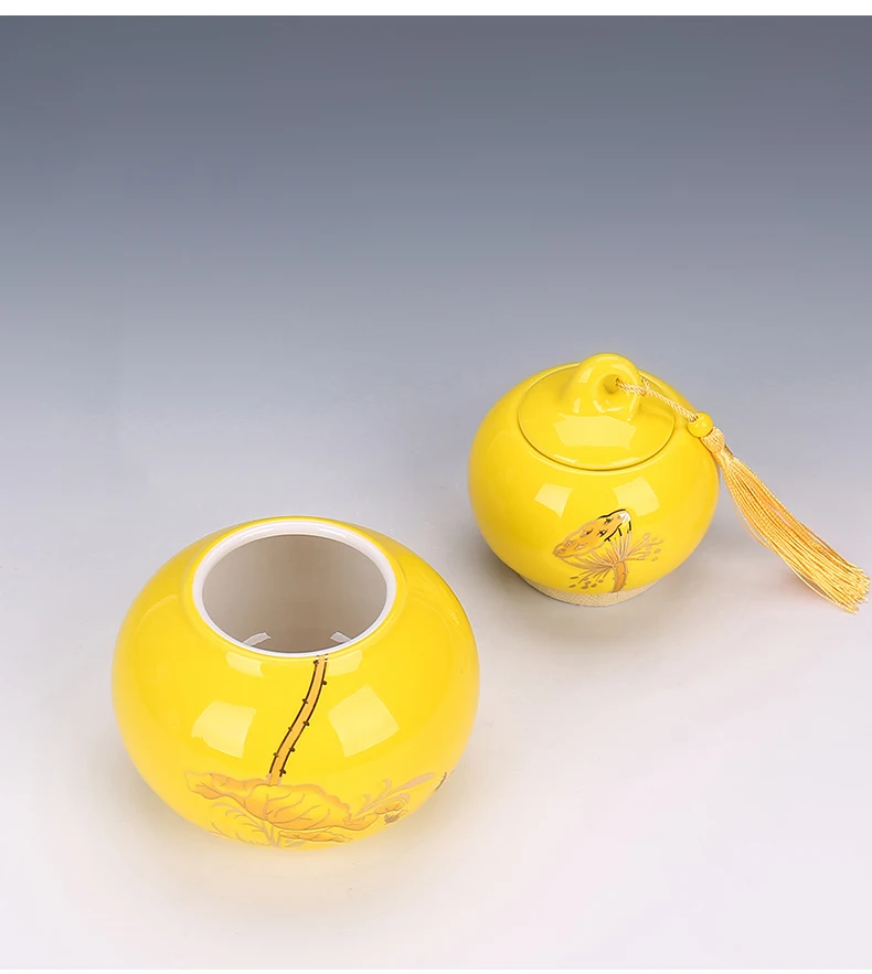 Gourd колено моделирование керамическая Емкость бака прекрасно впитывают влагу, герметичное уплотнение кофе в зернах чайные конфеты печенье с крышкой домашняя кухонная для хранения бак