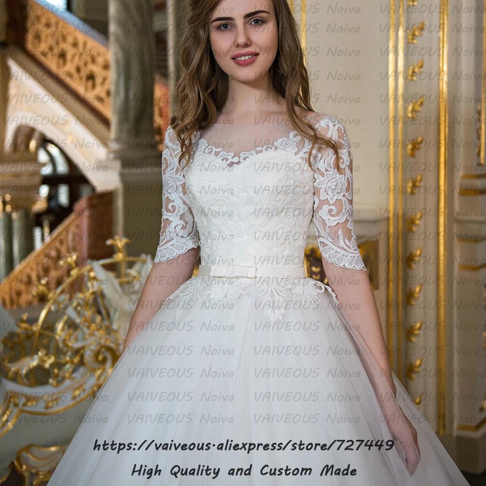 Индивидуальный заказ Vestido De Novia Прозрачные Свадебные платья полупальто свадебное платье винтажное кружевное бальное свадебное платье
