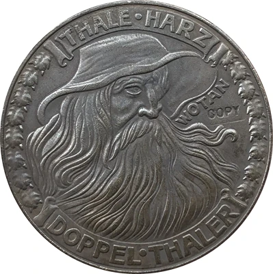 

German 1923 6 Mark coin copy 38.3mm