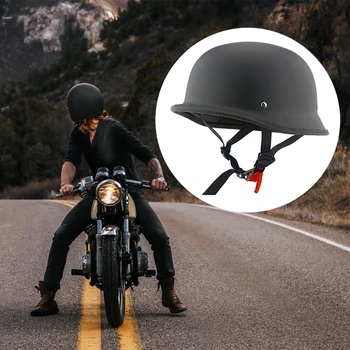 

Motorcycle Helmet Half Open Face Helmet Summer Helmet for Motorcycle Biker Cruiser Scooter Matte Black for Men and Women