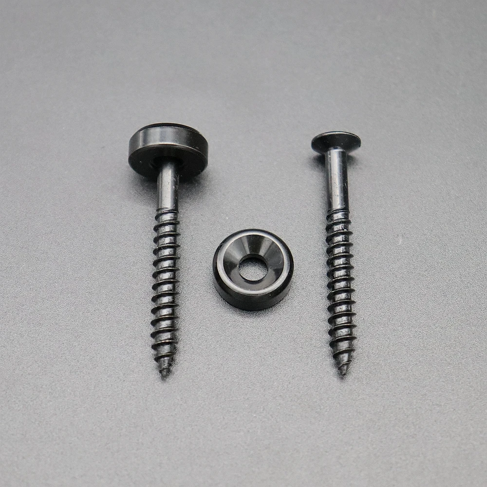 Guitar Neck Fixed Mounting Screw Ferrules Bushings and Bolts for Electric Guitar Bass 4pcs