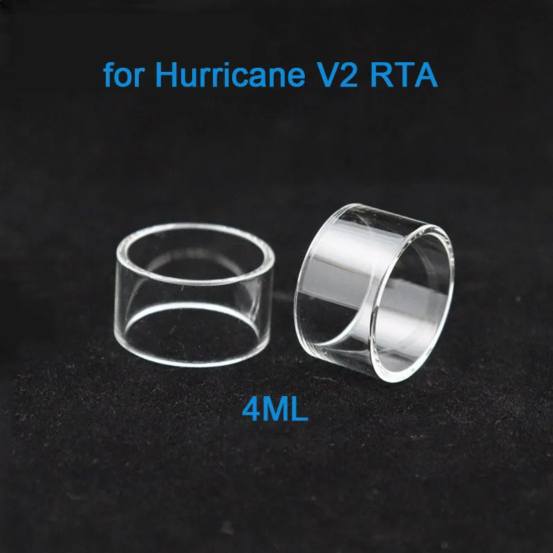 3 шт. Высокое качество замена стеклянная трубка для урагана V2 RTA распылитель 4 мл
