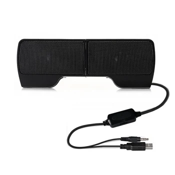 

A Pair 3.5mm Stereo SerB 2.0 Power Hanging Loudser for Laptops PC