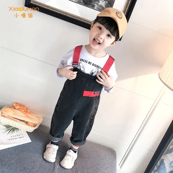 

2020 New Spring Fall Fashion Teens Girls Vintage Denim Long Jumpsuit Overalls Playsuit For Girls Jeans Jumpsuits Romper Clothes