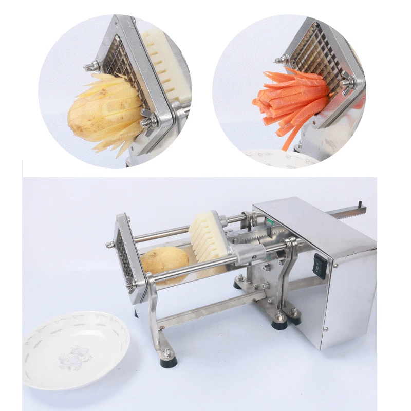 

Commercial Electric French Potato Chip Cutting Machine Potato Cutter