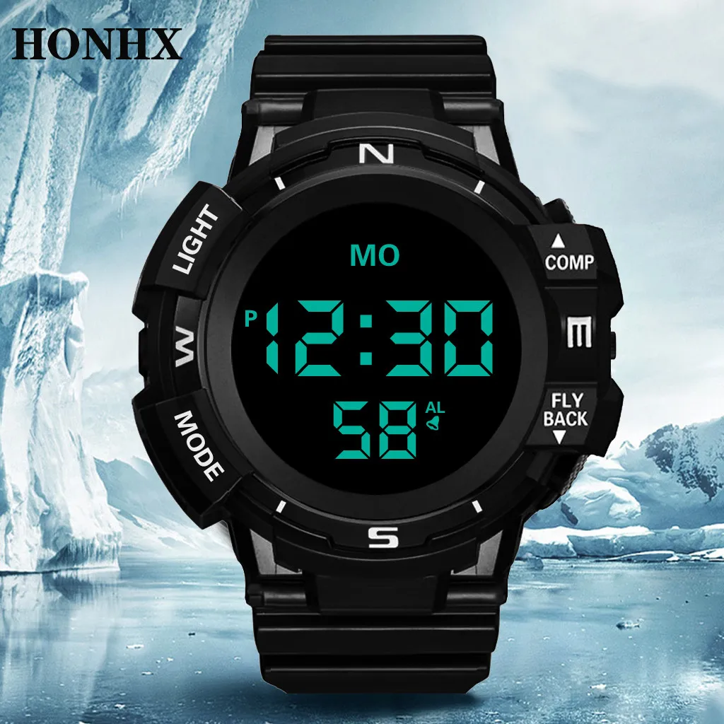 

Mens Sports Watches Luxury Brand Dive 30m Digital LED Military Watch Men Fashion Casual Electronics Wristwatches Relojes Montre