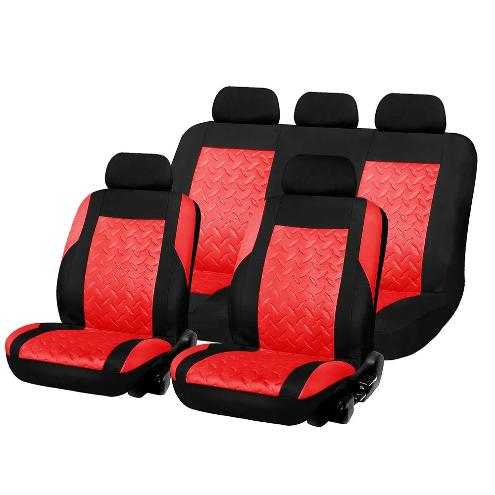

Automobile universal seat cover single seat 9-piece steel plate mesh cloth for all seasons 21Y01004