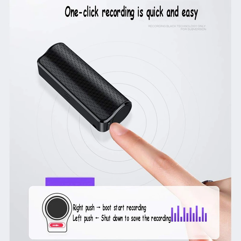  Abhu-Mini Audio Registratore Vocale 8G Portatile di Registrazione Magnetica Professionale Hd Digita