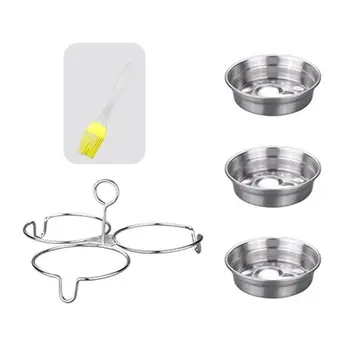 

Stainless Steel Heart Egg Poacher Non-stick Eggs Poaching Pod Mould Cooking Steamer Pancake Maker Kitchen Gadgets