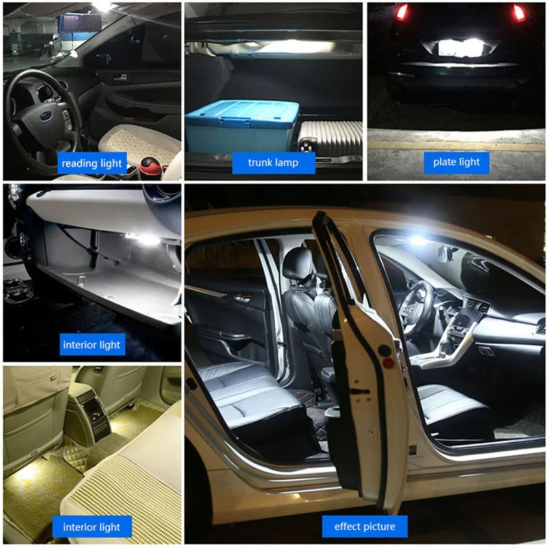 1 шт. автомобильный Festoon CANBUS 31 мм 36 39 41 светодиодный C5W без ошибок 5630 6 smd светильник
