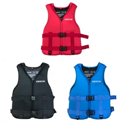 SWROW Adults Life Jacket Neoprene Safety Life Vest Water Sports Fishing Water Ski Vest Kayaking Boating Swimming Drifting Vest