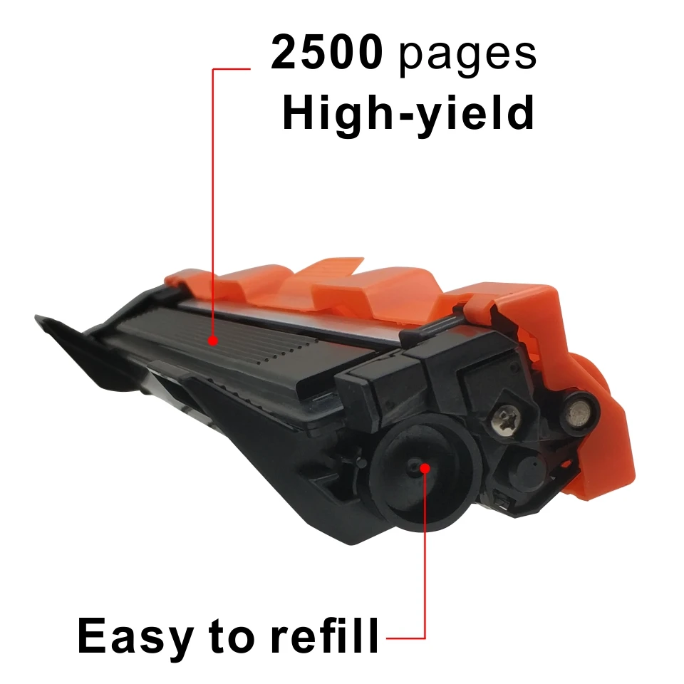 TN1050 TN1075 TN1095 Toner Cartridge for Brother TN1000 TN1020 TN1030 TN1060 TN1070 TN1090 TN-1075 TN-1095 2500 Pages High Yield