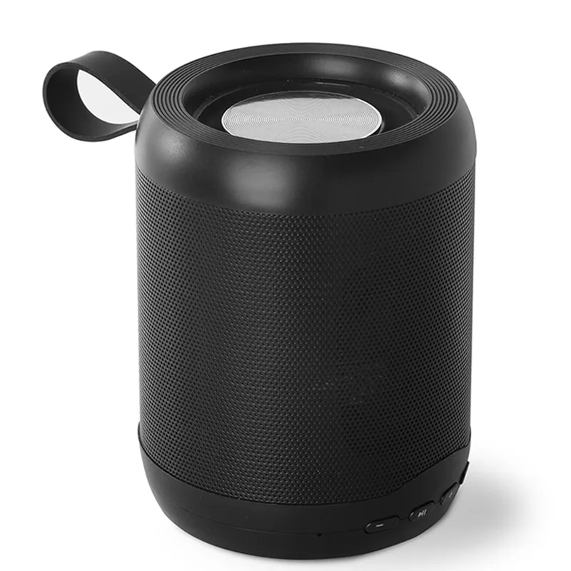 Black Мини портативный динамик s Bluetooth Колонка бас стерео беспроводной сабвуфер Handsfree TF карта AUX USB MP3 плеер для телефона ПК - Цвет: Black