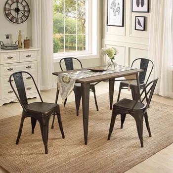 

NEW Light Luxury Dining Table And Chair Combination Post-modern Living Room Dining Table