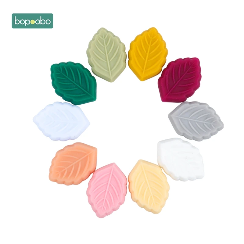 Bopoobo 30pc BPA Free Cartoon Salix Silicone Beads Teething Leaf Bead Baby Product DIY Teething Silicone Pendant Gift BPA FREE 1 Bopoobo 30pc BPA Free Cartoon Salix Silicone Beads Teething Leaf Bead Baby Product DIY Teething Silicone Pendant Gift BPA FREE 1